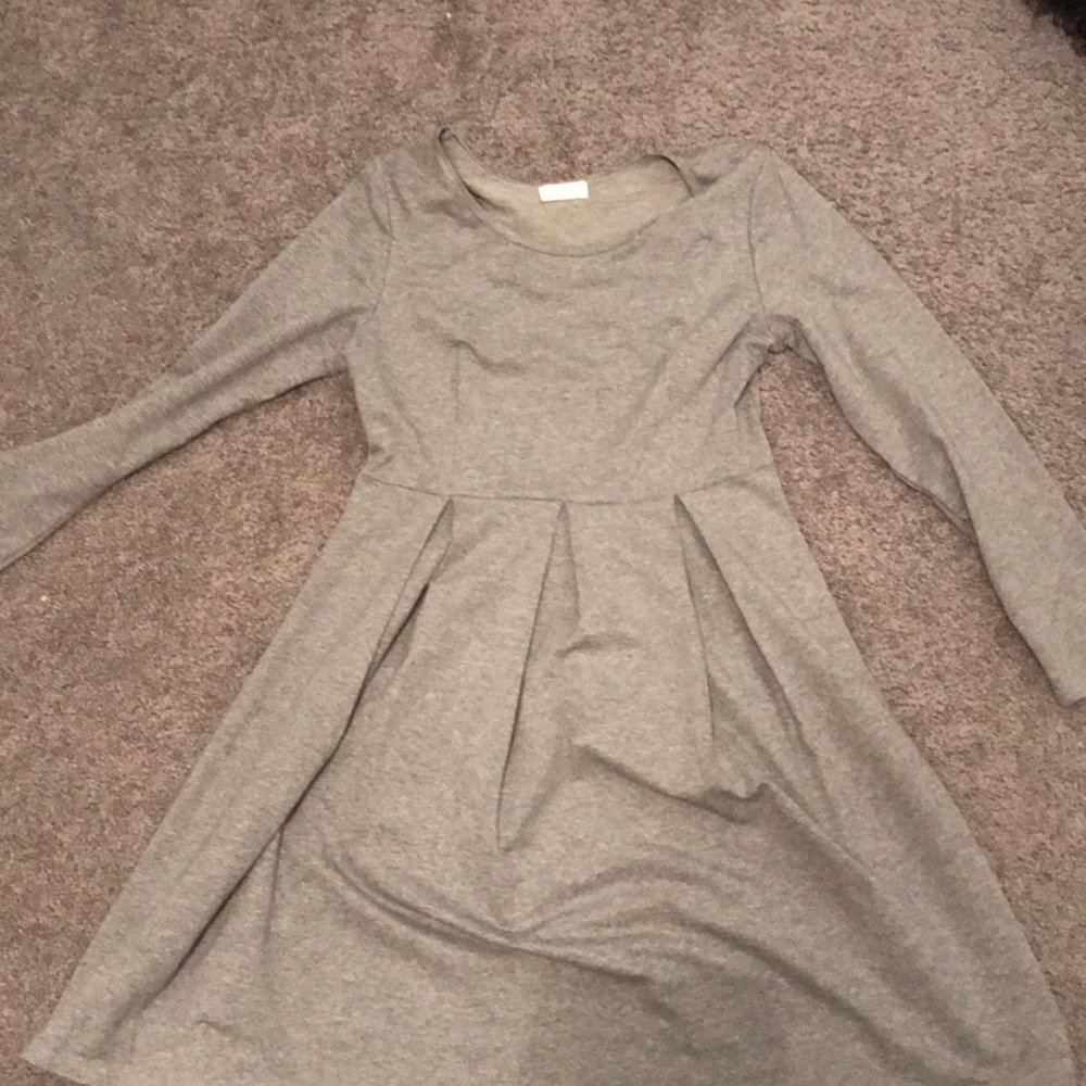 Grey Sweater Dress Fit & Flare